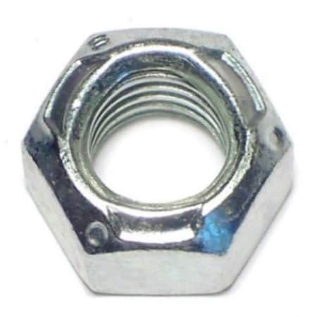 Midwest Fastener Standard Hex Top Lock Lock Nut, 3/8"-16, Steel, Grade 2, Zinc Plated, 10 PK 64523